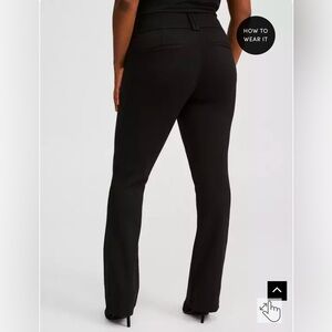 Torrid Trouser Boot Studio Luxe Ponte Mid-Rise Pant